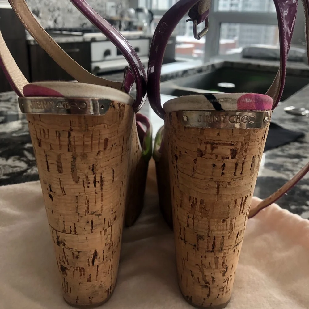 Jimmy Cho Floral Wedges - Picture 4 of 4